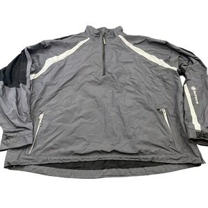Sunice Typhoon Pullover Jacket Mens XXL Gray White 1/4 Zip Windbreaker‎ Golf